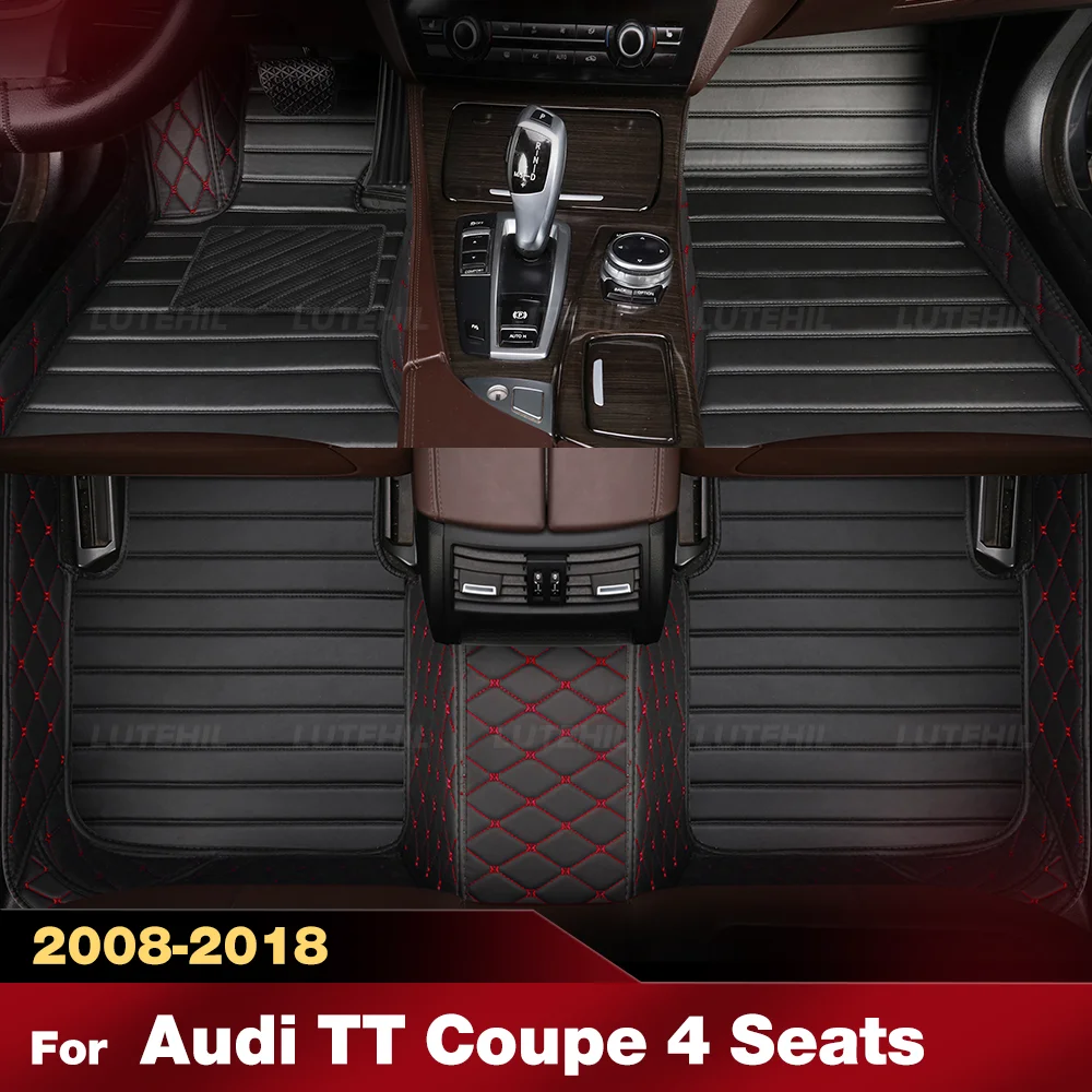 

Для Audi TT Coupe 8J 4-местный 2008-2018 17 16 15 14 автомобильные коврики на заказ автомобильный ковер чехол аксессуары для интерьера защитные