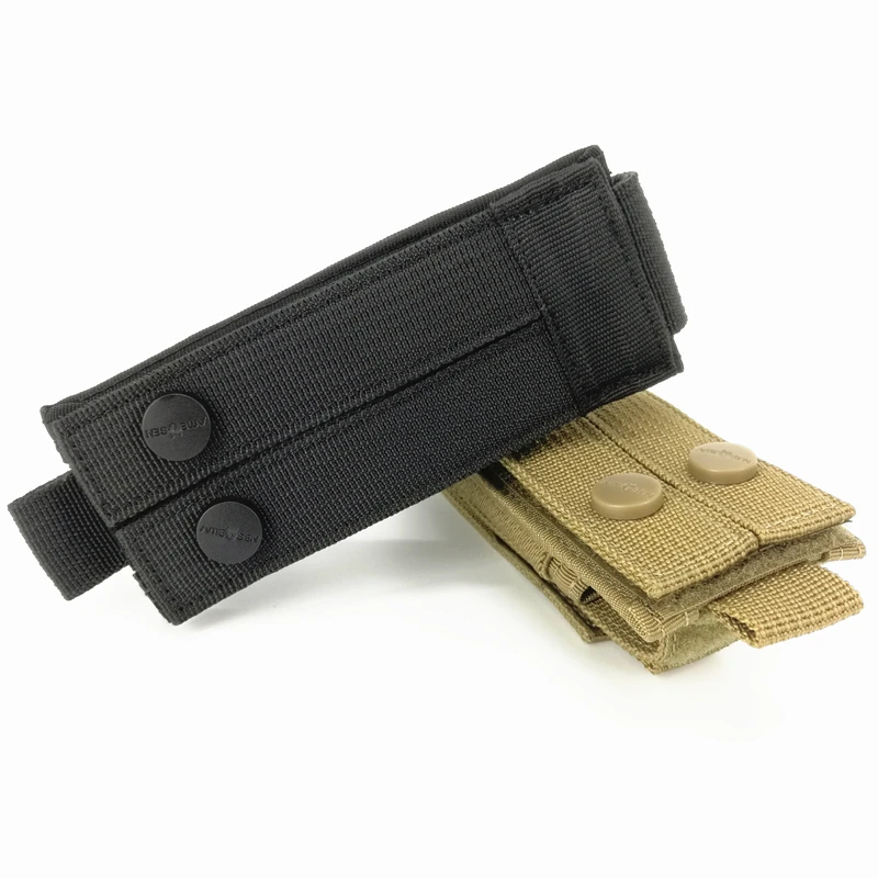 Adjustable Molle Outdoor Flashlight Pouch Single Scabbard Torch Holder Utility Camping Tool Key Knife Waist Bag