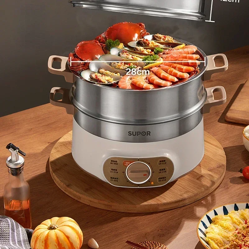 Powerful Electric Steamer with Large Capacity and Precise Control Пароварка Элекрическая Perfect for Home Cooking Home Appliance