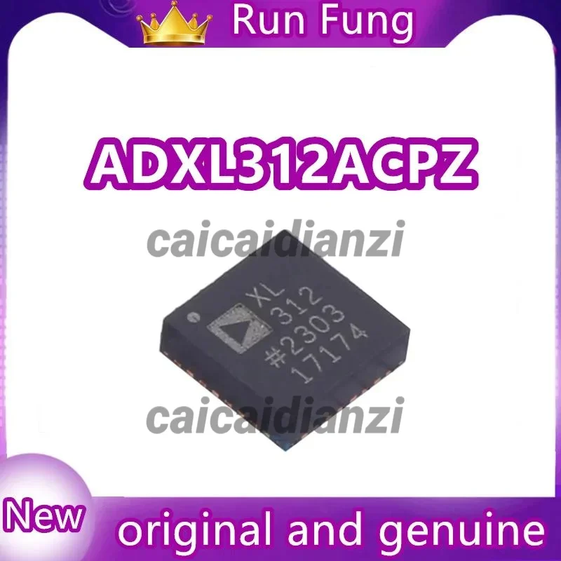 ADXL312ACPZ  ADXL312  Accelerometer X, Y, Z Axis ±1.5g, 3g, 6g, 12g 3.125Hz ~ 1.6kHz 32-LFCSP-LQ (5x5)  5Pcs/Lot New Original