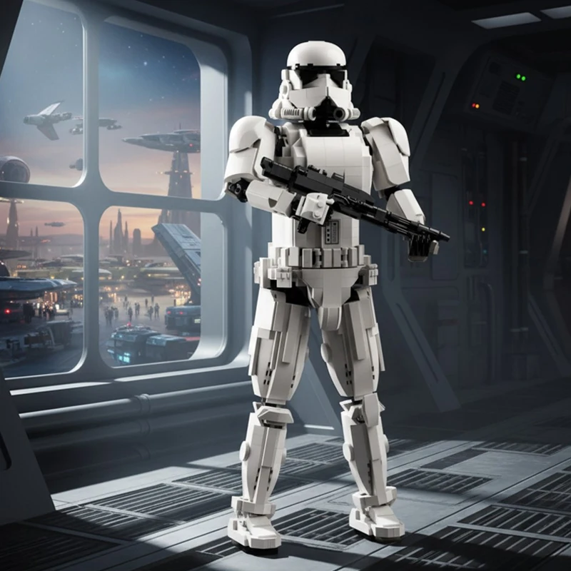 

1713PCS Storm Mech Trooper Building Blocks Toys Model Assembly Small Particle Brick Sets Home Desktop Ornaments Kids Adult Gifts