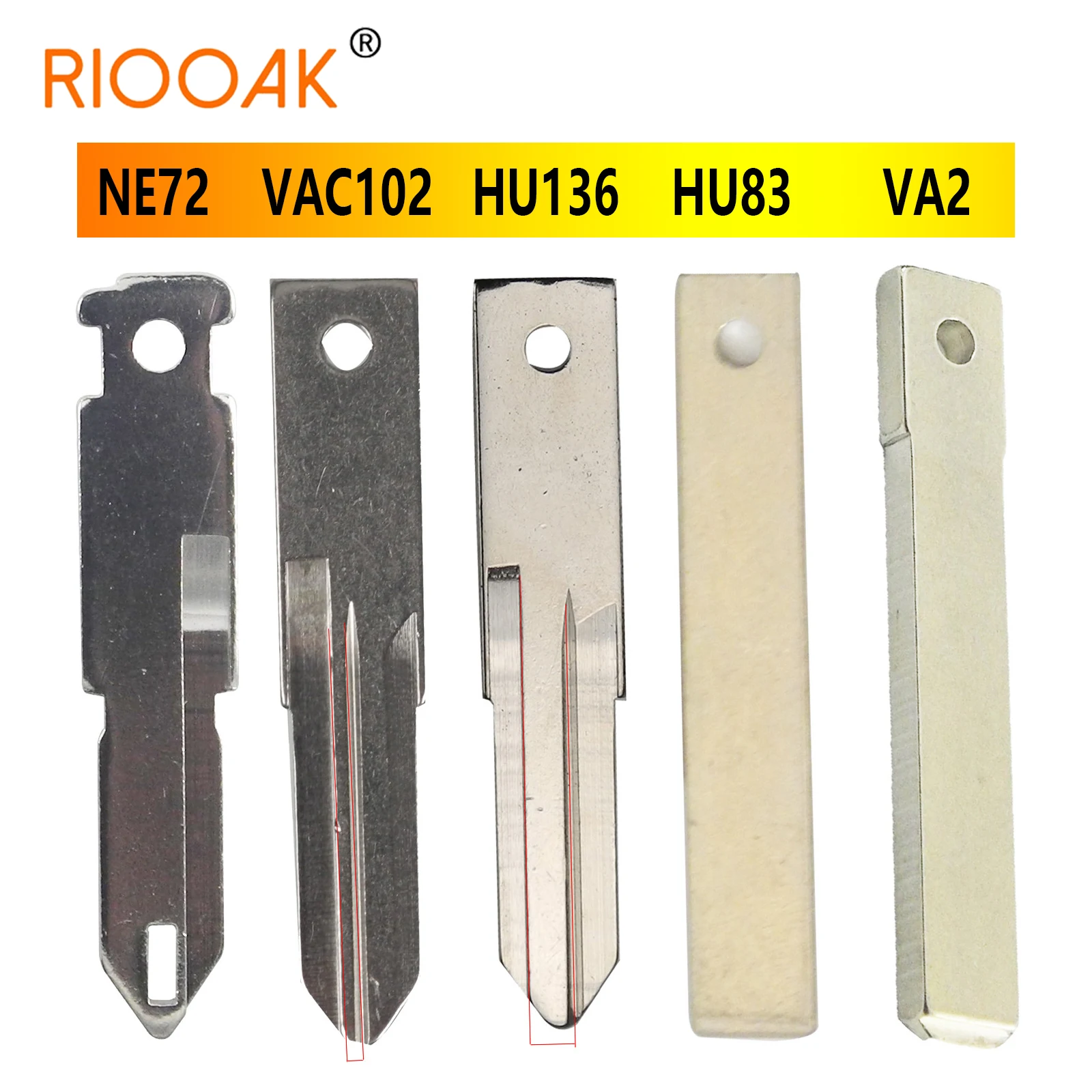 

10pcs/Lot Original VAC102 HU136 VA2 VA6 HU83 NE72 NE73 Uncut key Blade For Renault Peugeot Citroen Remote Fob Key Blank