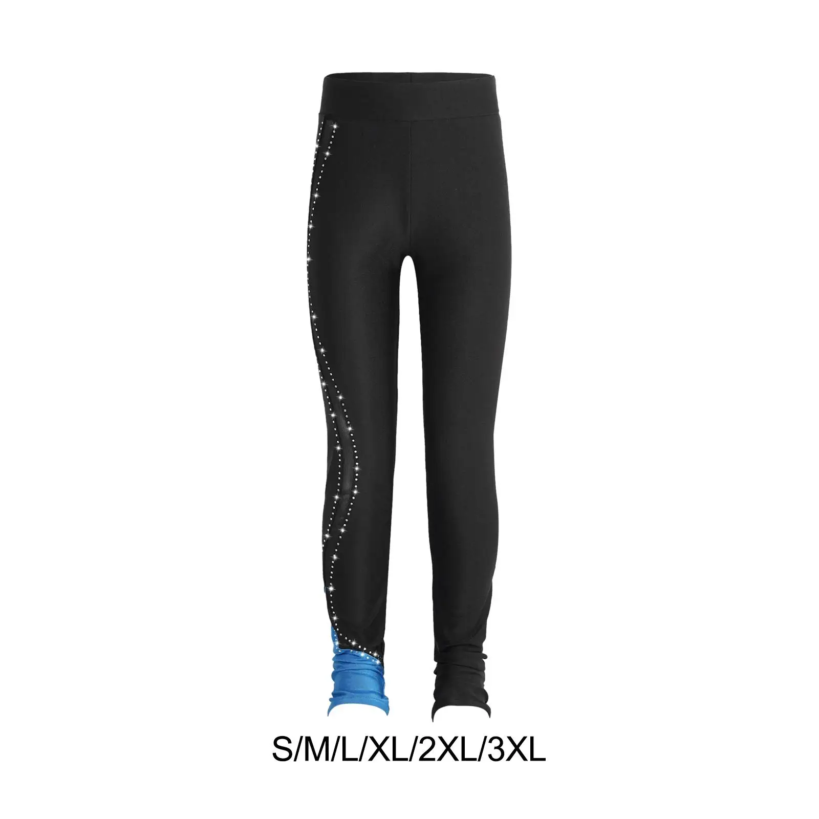 

Figure Skating Pants Clothes Sports Leggings Sportswear Long Pants for Competition Ice Skating Practice Performances Accessories