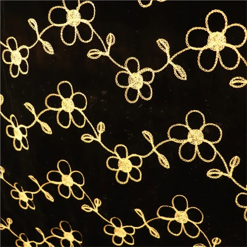 The fabric of sleeping dress evening gown and cheongsam made silk velvet woven brocade embroidery is silky smooth