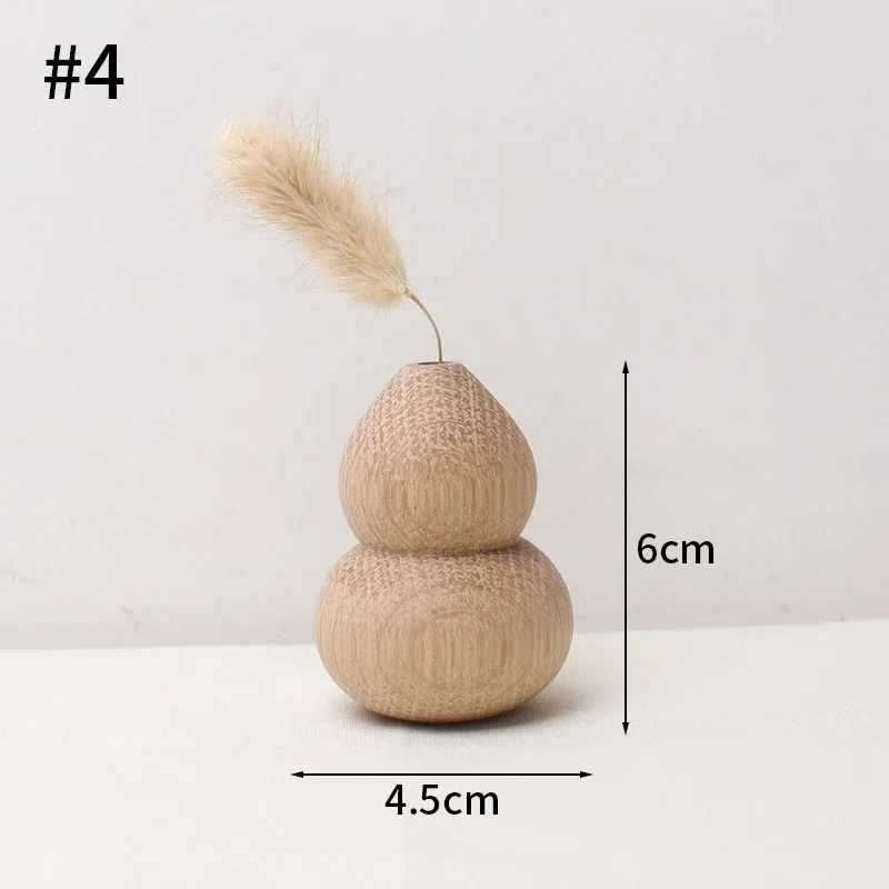 Japanse houten vaas voor bloem home decor decoratieve bloemen vaas woonkamer decoratie kantoor desktop bloemen fles ornament