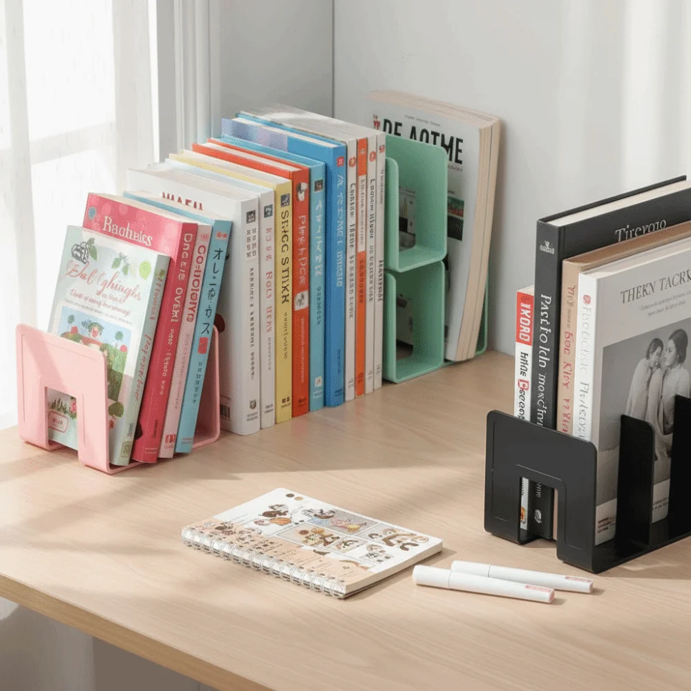 Clear Acrylic Bag Storage Shelf Divider Transparent Plastic 4 Sections Handbag Books Organizer 4 Grids Design Desktop Storage