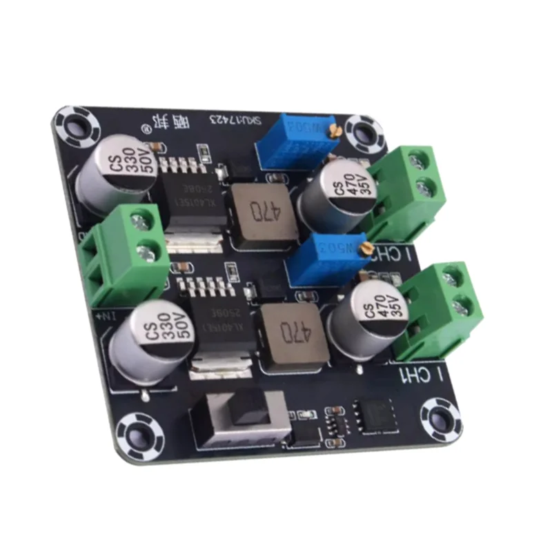Y01a saída ajustável de canal duplo DC-DC módulo de fonte de alimentação de comutação step-down 5v 12v 24v 5a placa de alimentação