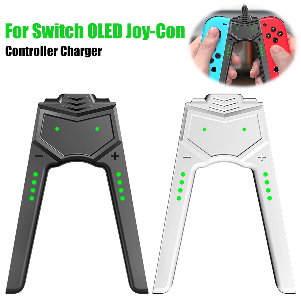حامل شاحن وحدة التحكم من النوع C مع مؤشرات للتبديل OLED Joy-Con وقبضة شحن وقاعدة شحن أثناء مقبض الشحن #1