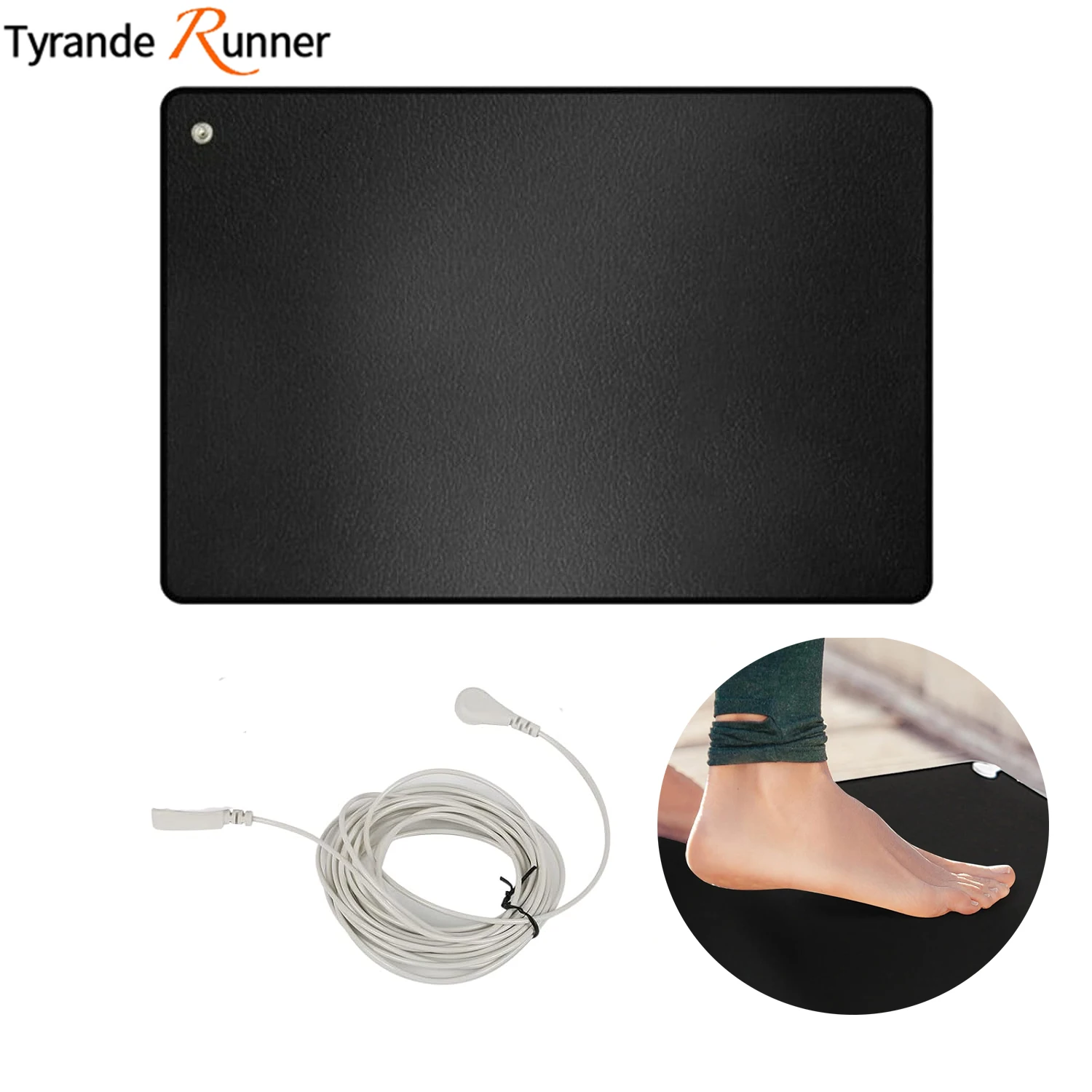 

25X68CM Earthing Mat Grounding Pad Conductive Leather Foot Mat for Better healthy Enhanced Circulation,Reduces Inflammation&Pain