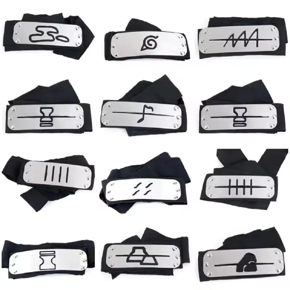 

Ninja Sasuke Sakura Pein Killer Bee Gaara Momochi Zabuza Kimimaro Ohnoki Cosplay Ninja Headband Headwear