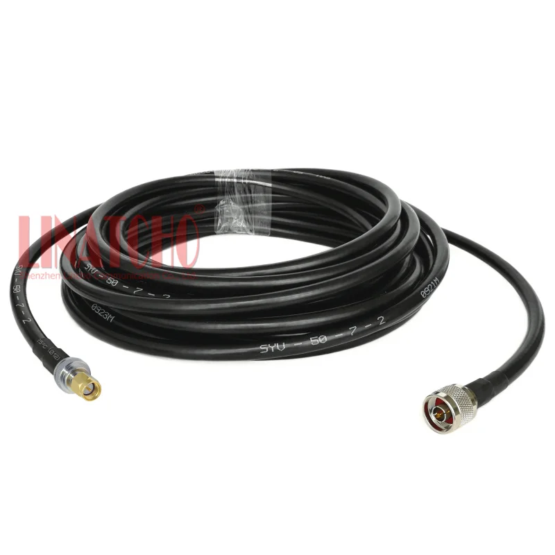 10 Meters RG213 SYV-50-7 RF 50Ohm N Male to SMA Male Connector Antenna Coaxial Cable