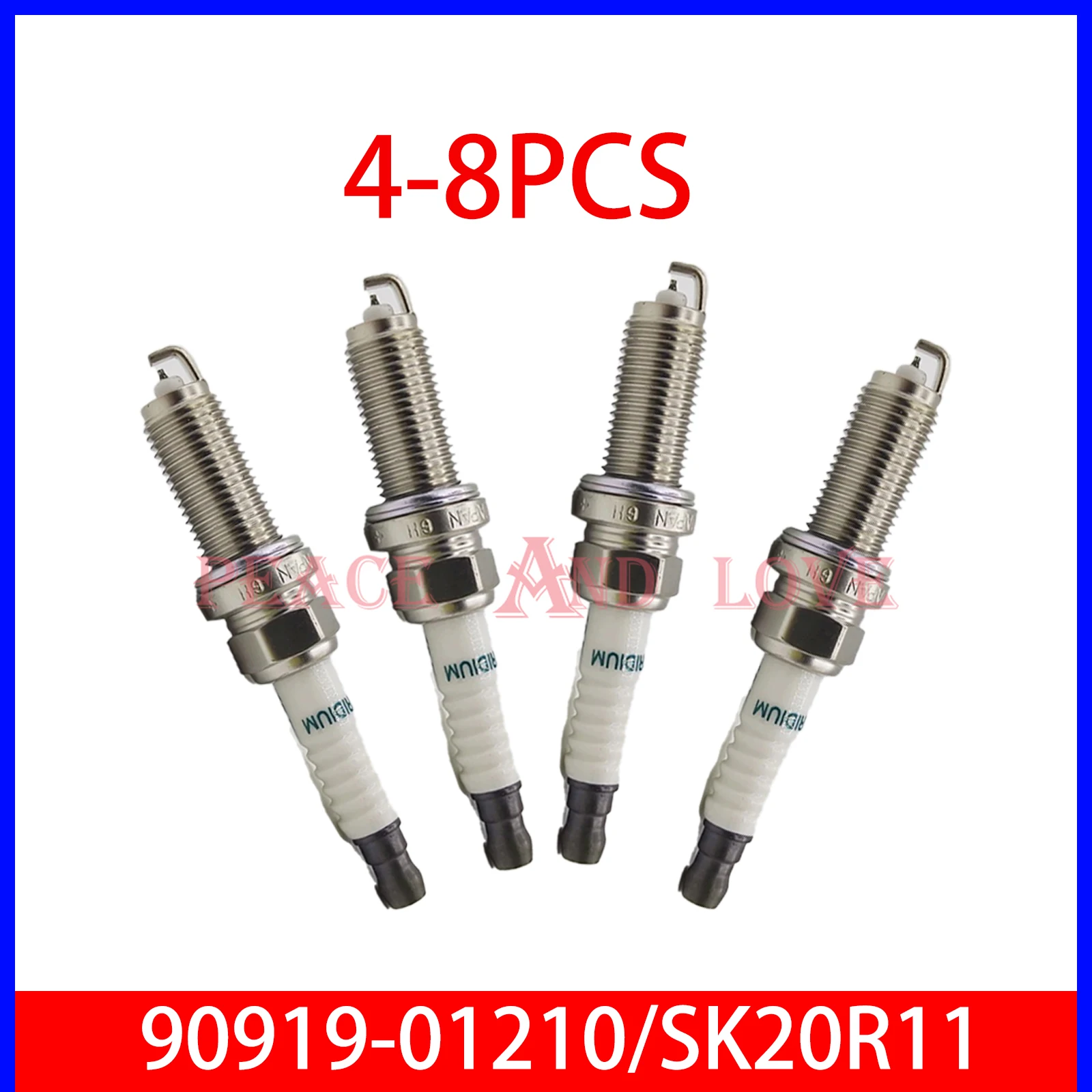 

4-8 шт. иридиевая свеча зажигания 90919-01210 SK20R11 для Toyota Matrix Camry Lexus ES LS GS MERCEDES-BENZ C230 C55 Volvo SCION