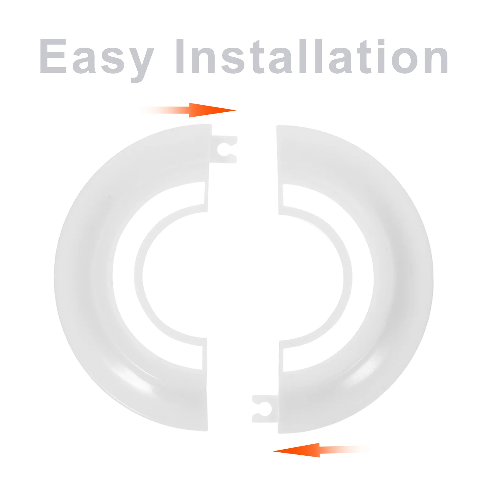 4 قطعة ثقب مكيف الهواء غطاء الزخرفية جدار ثقب حلقة غطاء الحائط الزخرفية لتهوية غرفة المنزل مدخل هواء تنفيس #5