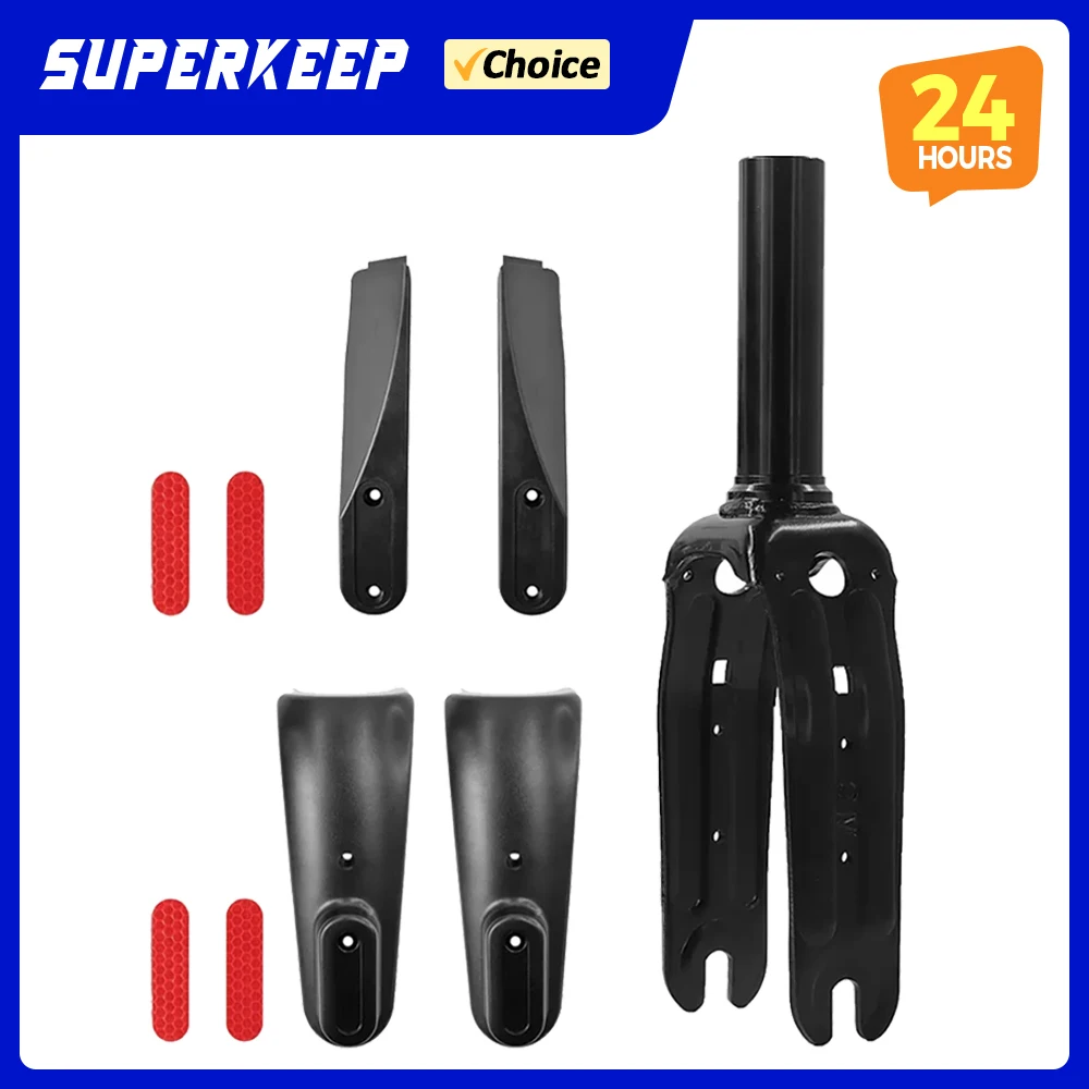 

Front Rear Wheel Hub Cover Aluminum Alloy Front Fork for HX X7 Electric Scooter Reflective Sticker Accessories Replace Parts