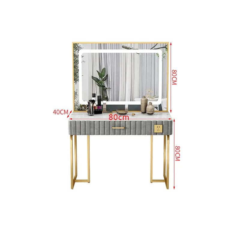 Photo studio marble makeup Taipei European ins bedroom dresser photography studio makeup professional makeup table mirror