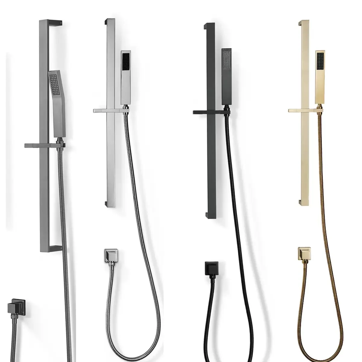 

High Quality Shower system kit Shower Rod Lifting Rod 1.5M Hose Handheld Shower Head Bathroom Handheld Shower System