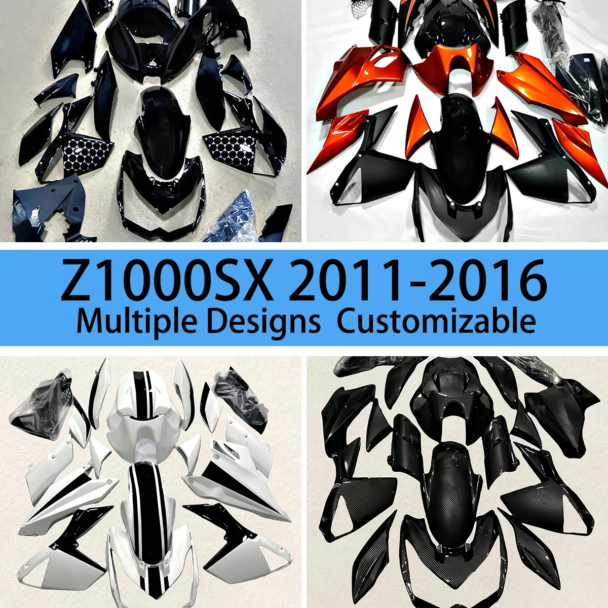 For KAWASAKI Z1000SX 2011 2012 2013 2014 2015 2016 Fairing Set Z 1000SX ABS Injection Bodywork Kit Motorcycle Fairings