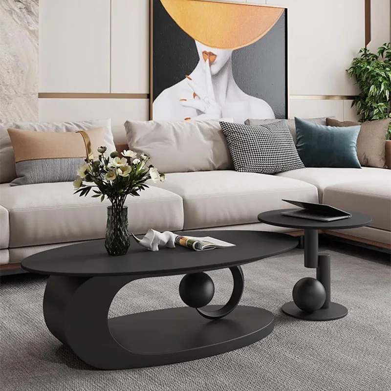 

Modern Luxury Coffee Table Legs Metal Designer Nordic Base Coffee Tables Oval Design Bedroom Mesa De Centro House Accessories