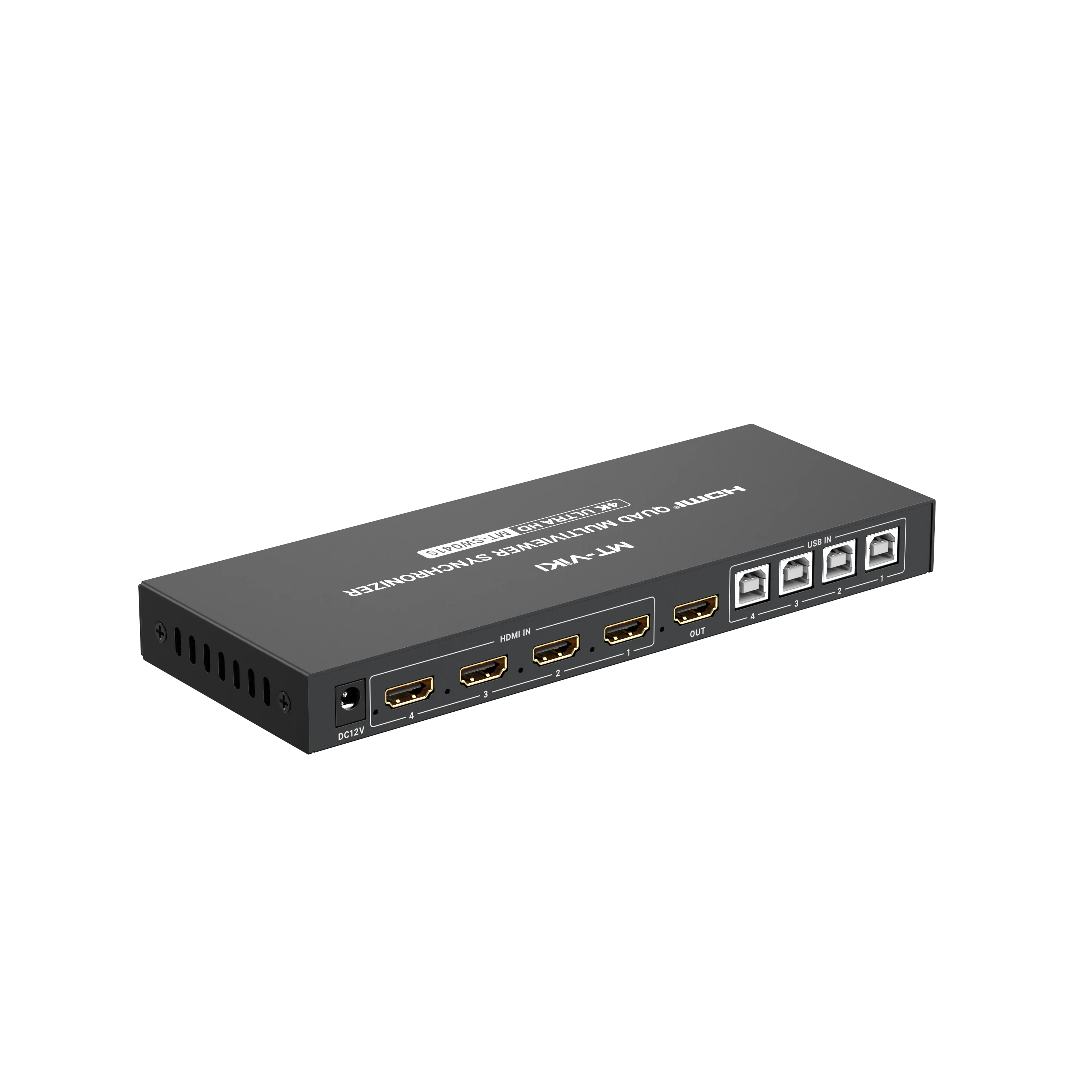 2026 Quad HDMI KVM Multiviewer 4x1 4 Port,  Support 4K PIP POP Keyboard Mouse Boardless Crossing