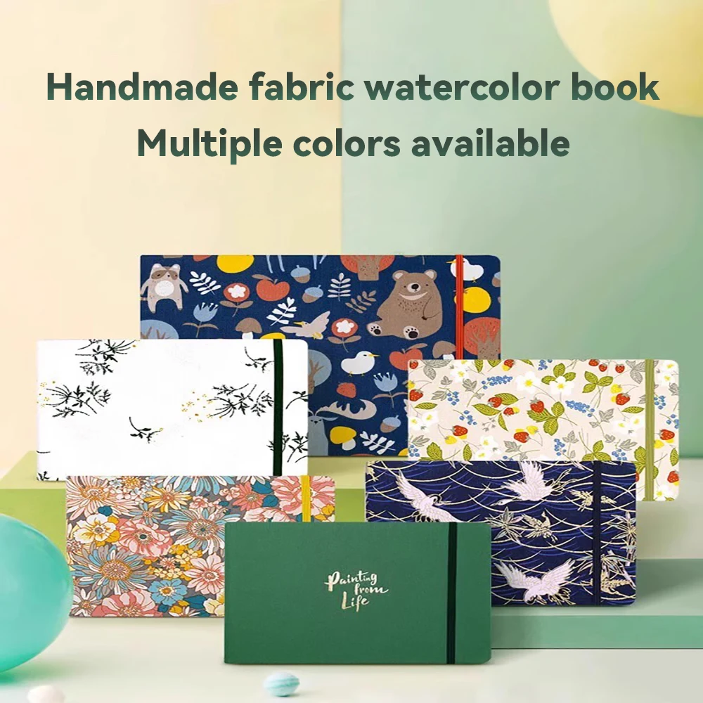 20 Sheets 300g Watercolor Paper Square Pad Sketchbook 48K/32K 100% Cotton Water Color Drawing Painting Book Art School Supplies