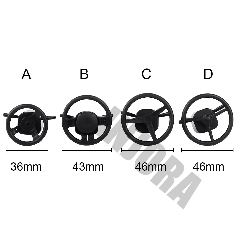 INJORA Plastic RC Car Steering Wheel for 1:10 RC Rock Crawler Axial SCX10 90046 Capra WRAITH RR10 TRX4 TRX6