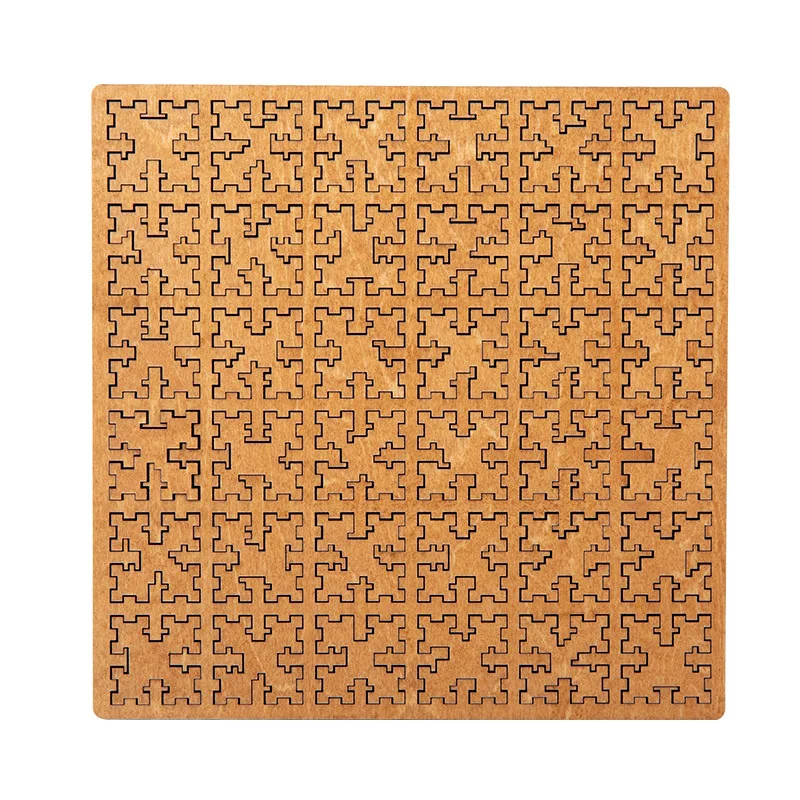 Geometric Wooden Tray Puzzle para adultos, jogos desafiadores, lógica, mente, quebra-cabeças, quebra-cabeças