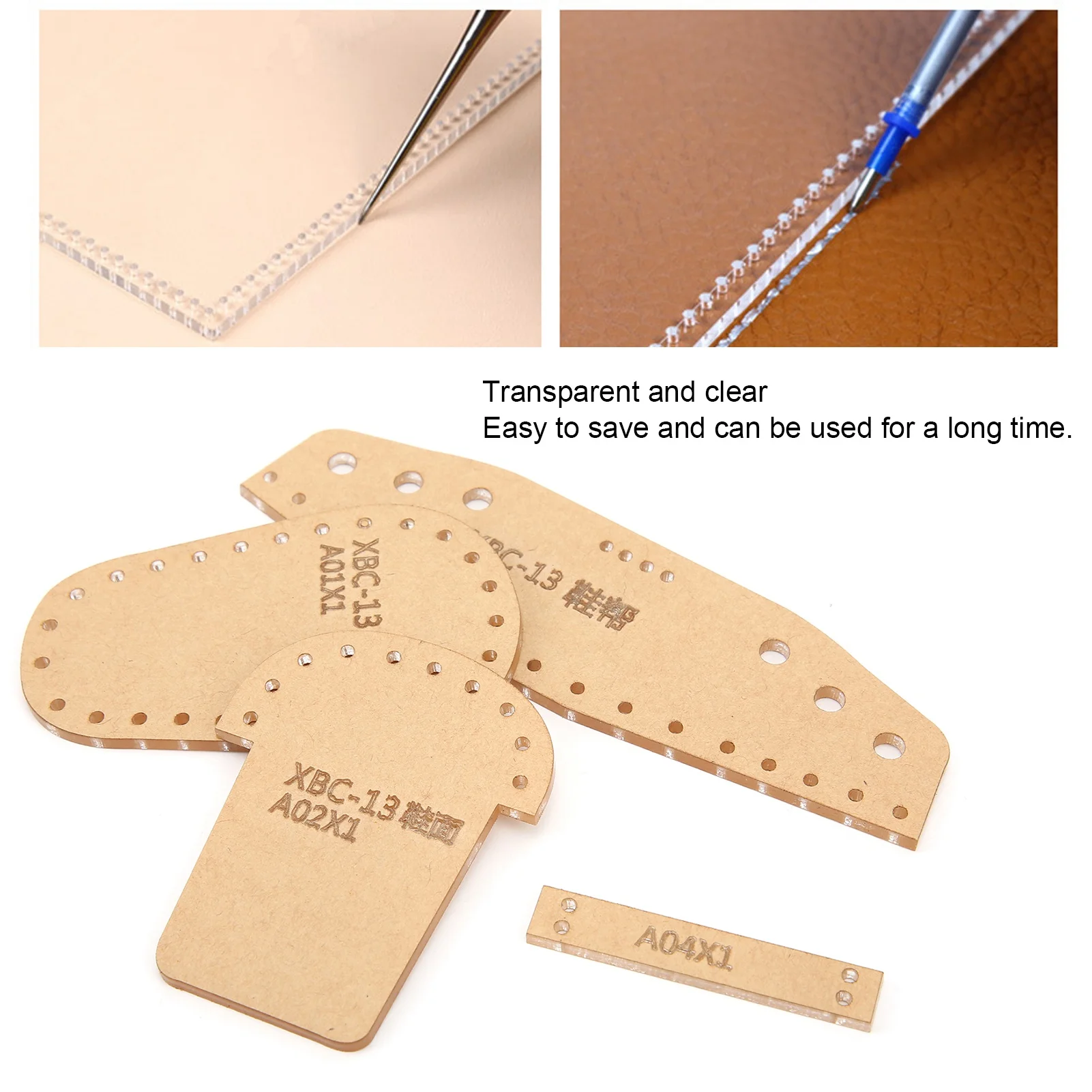 Acrylic Template Acrylic Template Transparent Clear DIY Keychain Pendant Stencil for Decorative Pendant Craft Quilting