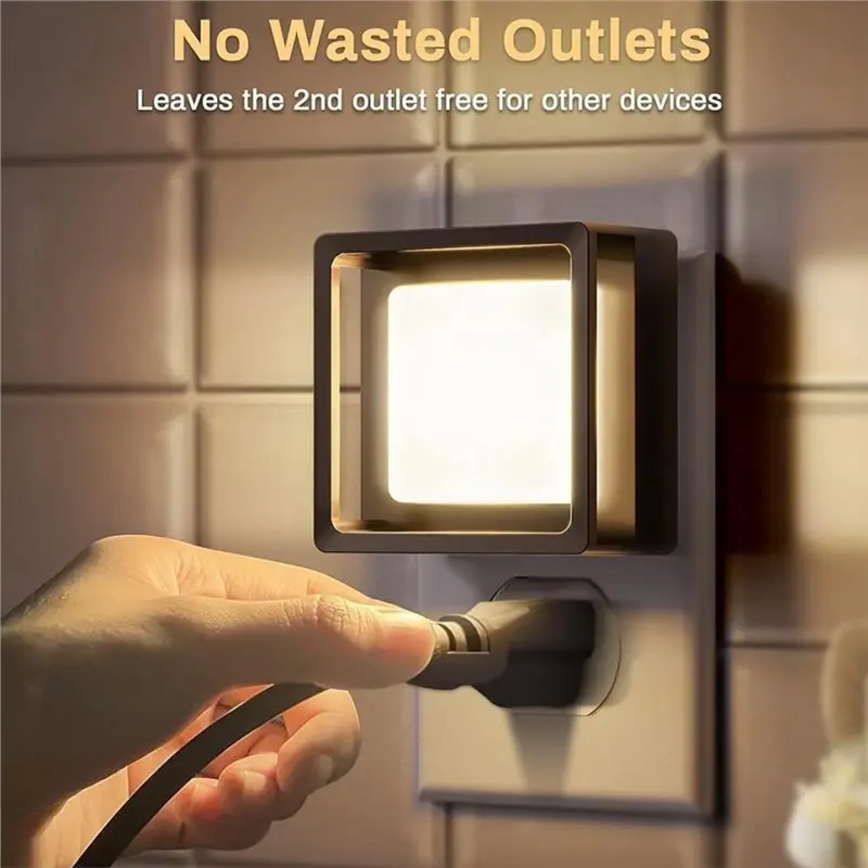 Auto Color Changing LED Night Light With Dusk To Dawn Sensor- Ideal For Kids Rooms, Nurseries, Hallways& EU Plug