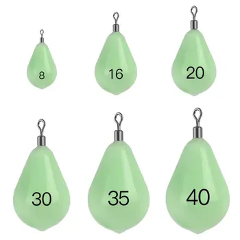 WEIHE 30g 60g 75g 112g 131g 150g plomb lumineux avec coque en plastique souple