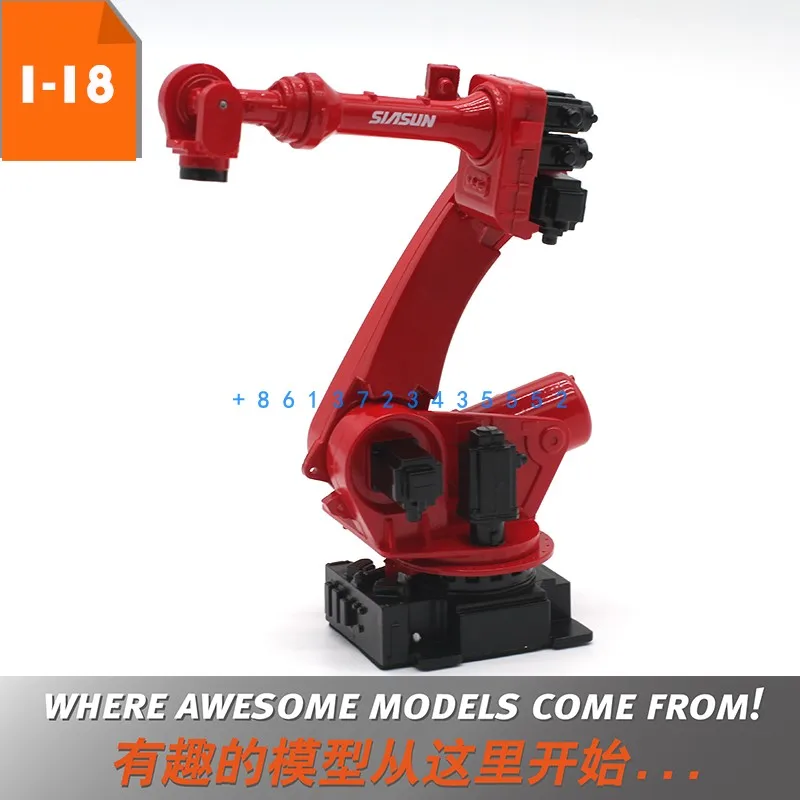 1: 18 Xinsong SIASUN robot industriale braccio robotico simulazione a sei assi modello di scena girevole regalo