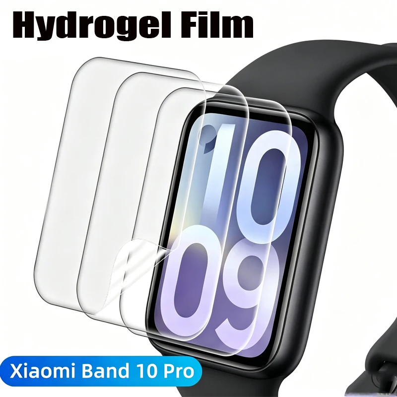 Hydrogel-Folie für Xiaomi Mi Band 10 Pro, flexible, weiche Vollschutz-Displayschutzfolie für Mi Band 10Pro/9Pro/8Pro Zubehör