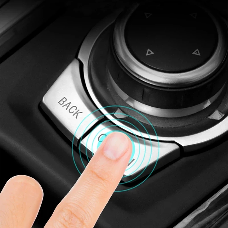 Accessories For BMW X5 X6 E70 E71 X5M X6 Car Styling Center Console Multimedia switch Buttons Cover Stickers Trim Interior Auto