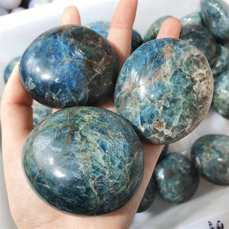 1KG Natural Apatite Palm Bulk Irregular Chip Gemstone Home Decor Mineral Fish Tank Aquarium Decoration