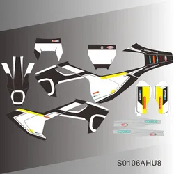 For HUSQVARNA TE FE TC FC TX FS 125 250 350 450 2016 2017 2018 Graphics Decals Stickers Motorcycle Background Custom Number Name