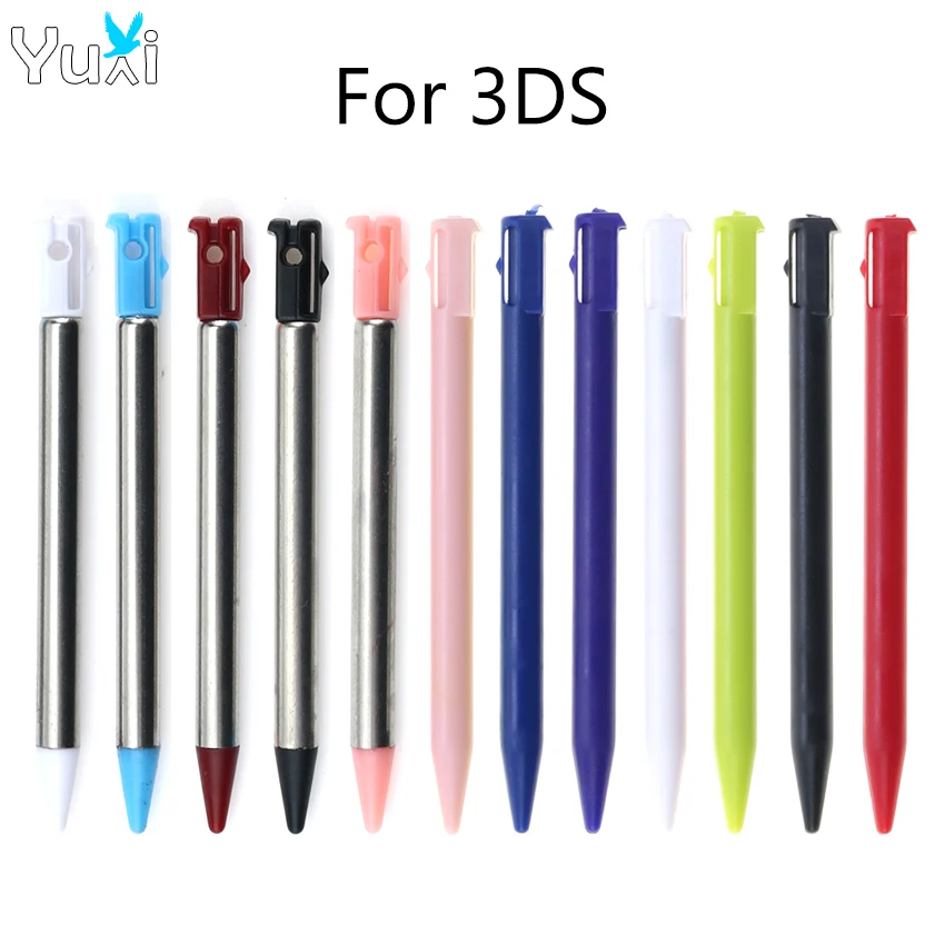 YuXi 1 Piece Plastic Touch Screen Pen Replacement For 3DS Metal Short Adjustable Stylus Pen