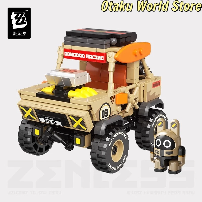 ZZZ Bangboo Speedy Legend series coche montar bloques de construcción Mihoyo juego Zenless Zone Zero Cosplay disfraz Anime regalo de dibujos animados