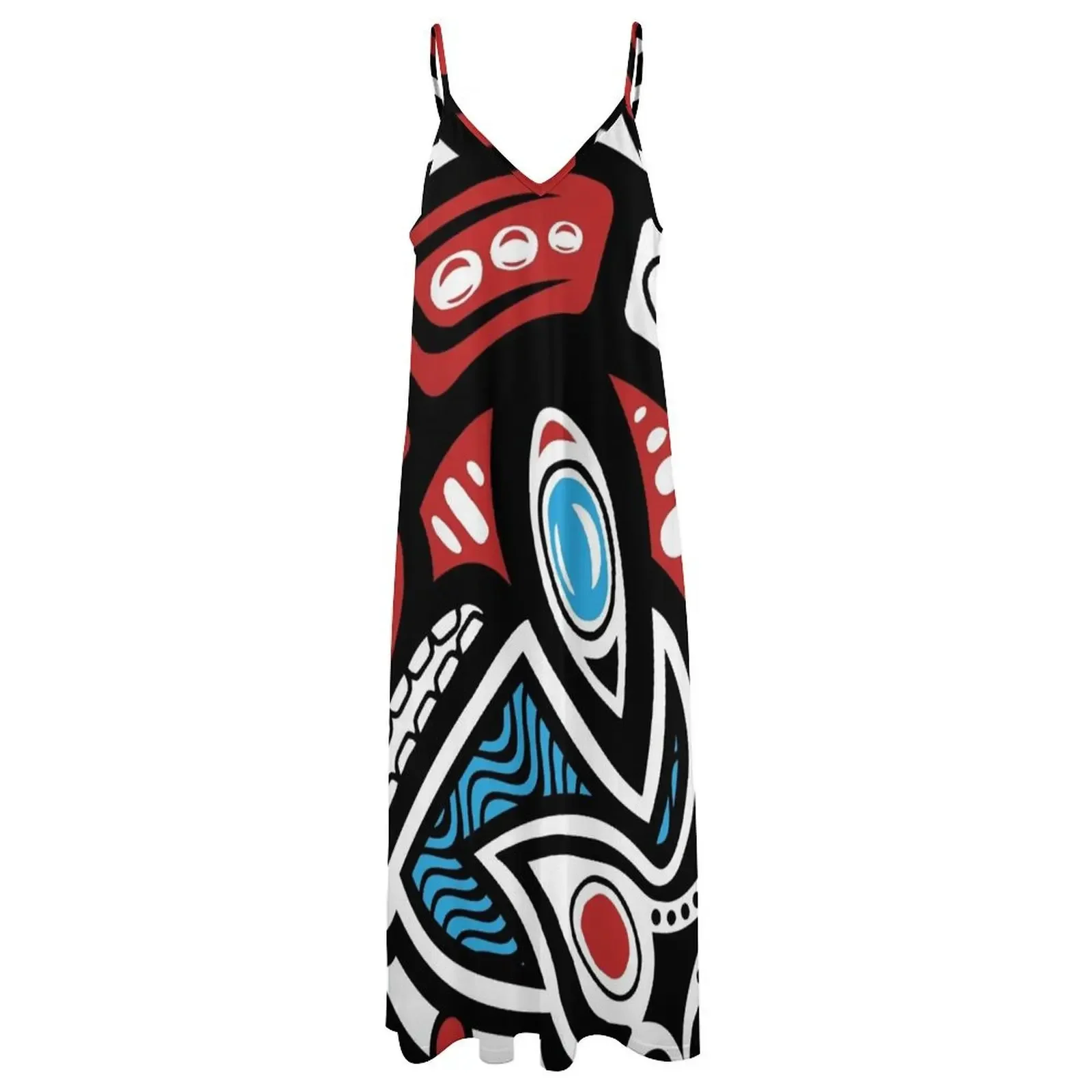 Orca Shamanic Animal Emblem Sleeveless Dress Summer dresses for women birthday dress for women birthday dresses for women