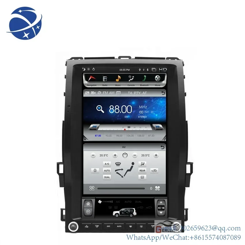 yyhc Gerllish android tesl dvd gps navigation for Toyota Land Cruiser prado 120 Lexus GX470 with youtube carplay  auto