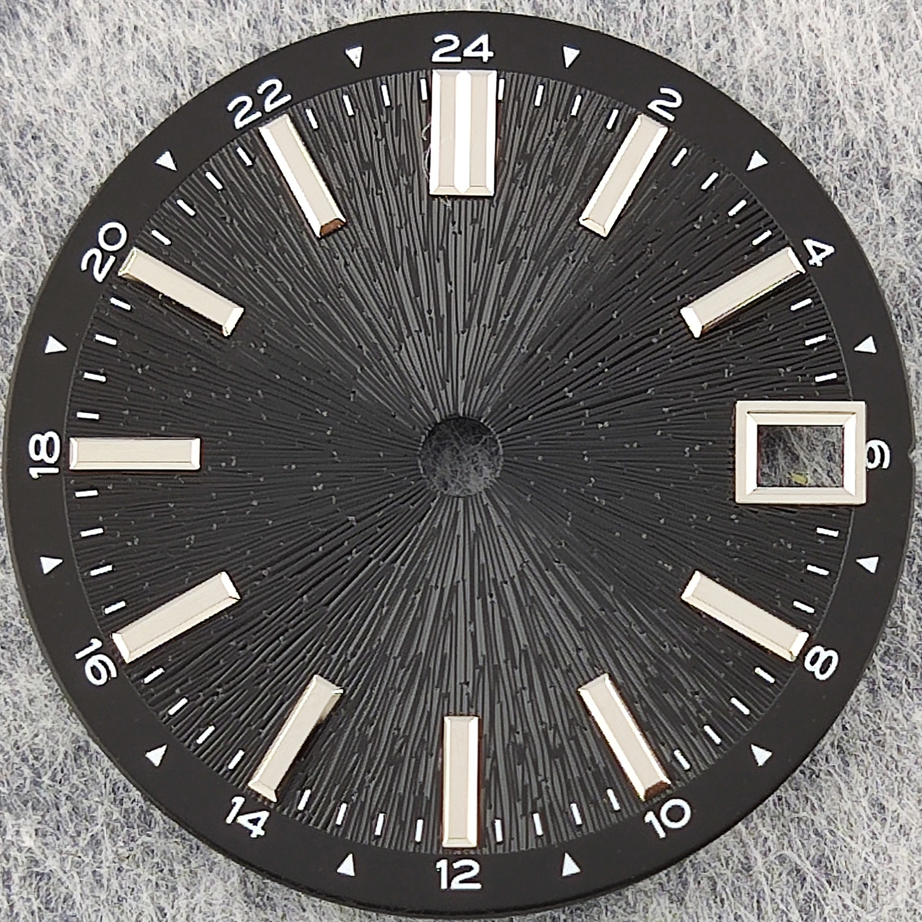 NH35 dial 28.5mm with radial pattern for DIY LOGO NH35/NH34 modified mechanical watch face for diving watch accessories