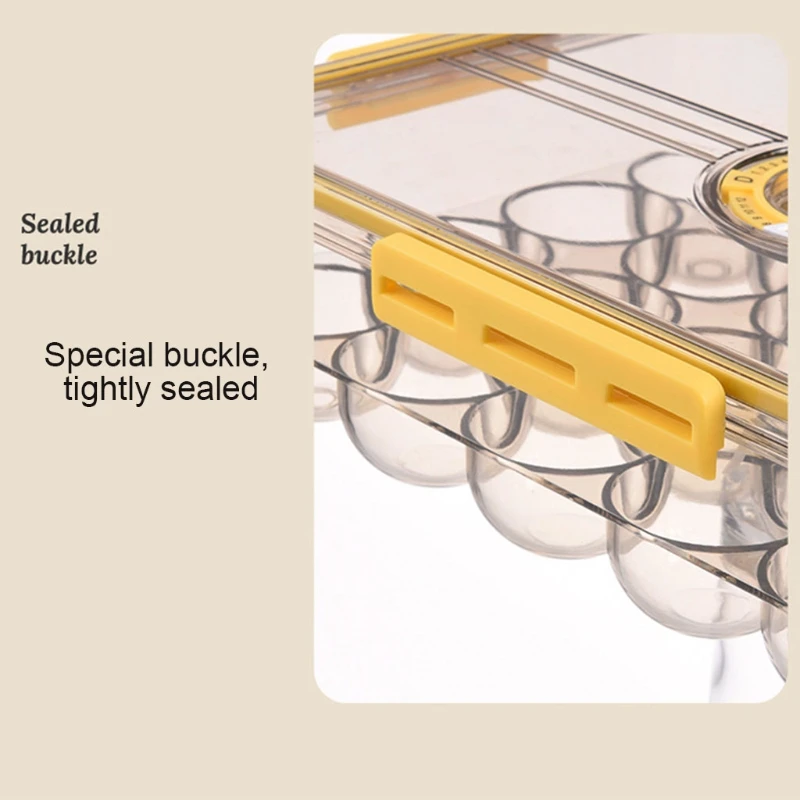 Transparent Refrigerator Egg Storage Holder Box 18-Grid/24Grid Kitchen Freshness Separated Fridge Egg Holder Drop shipping