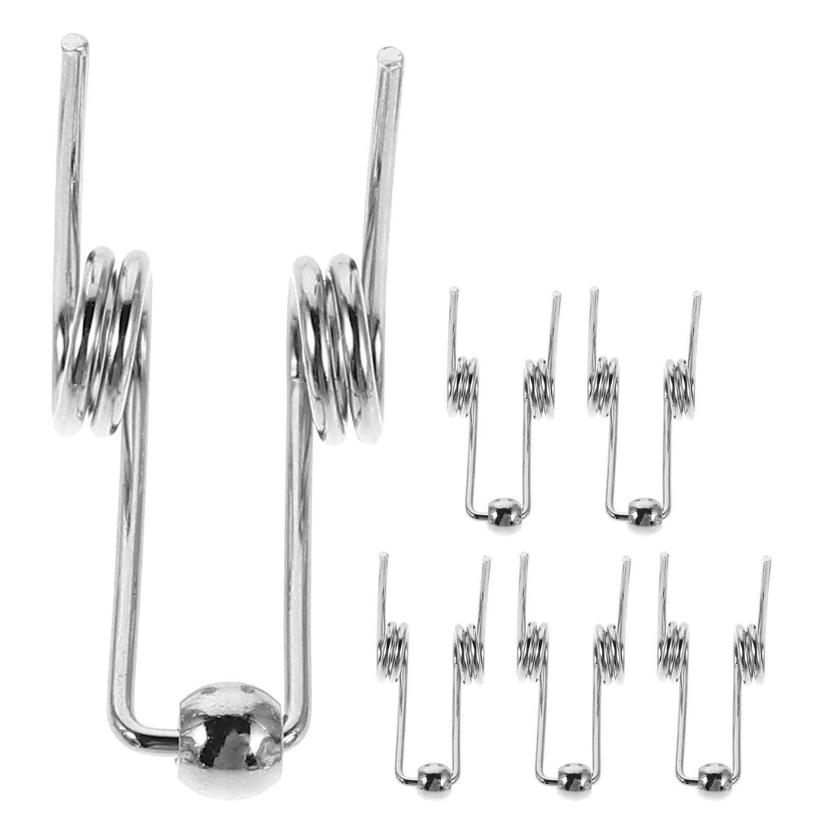 

6 шт., сменные пружины для щипцов для завивки, 30 мм, прочный металл, аксессуары для укладки «сделай сам», торсионные пружины для щипцов для завивки