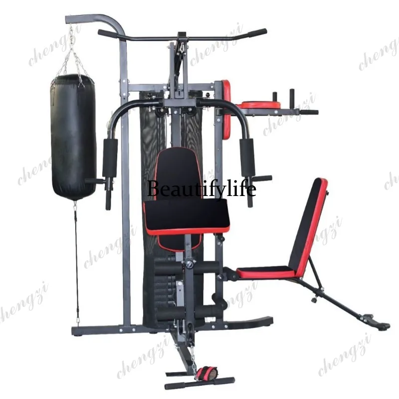 Comprehensive training equipment Household three-person boxing sandbag weight loss multi-functional combination fitness