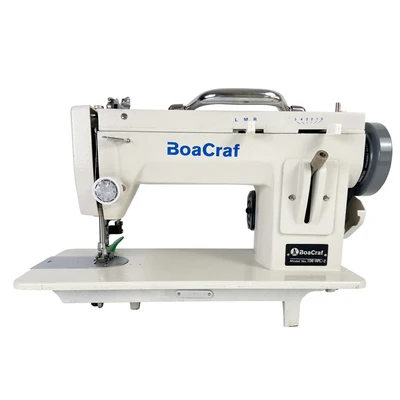 ماكينة خياطة كهربائية 2026 مقاس 9 بوصة محمولة للمشي والقدم متعرجة وذراع من الجلد 106-RPL