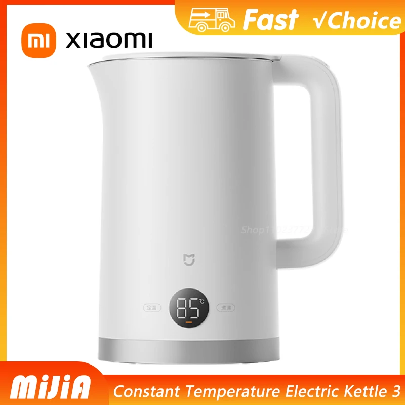 جديد Xiaomi Mijia غلاية كهربائية بدرجة حرارة ثابتة 3 المنزل التلقائي انقطاع التيار الكهربائي 316L الفولاذ المقاوم للصدأ 1800 واط تسخين سريع 1.7L #1