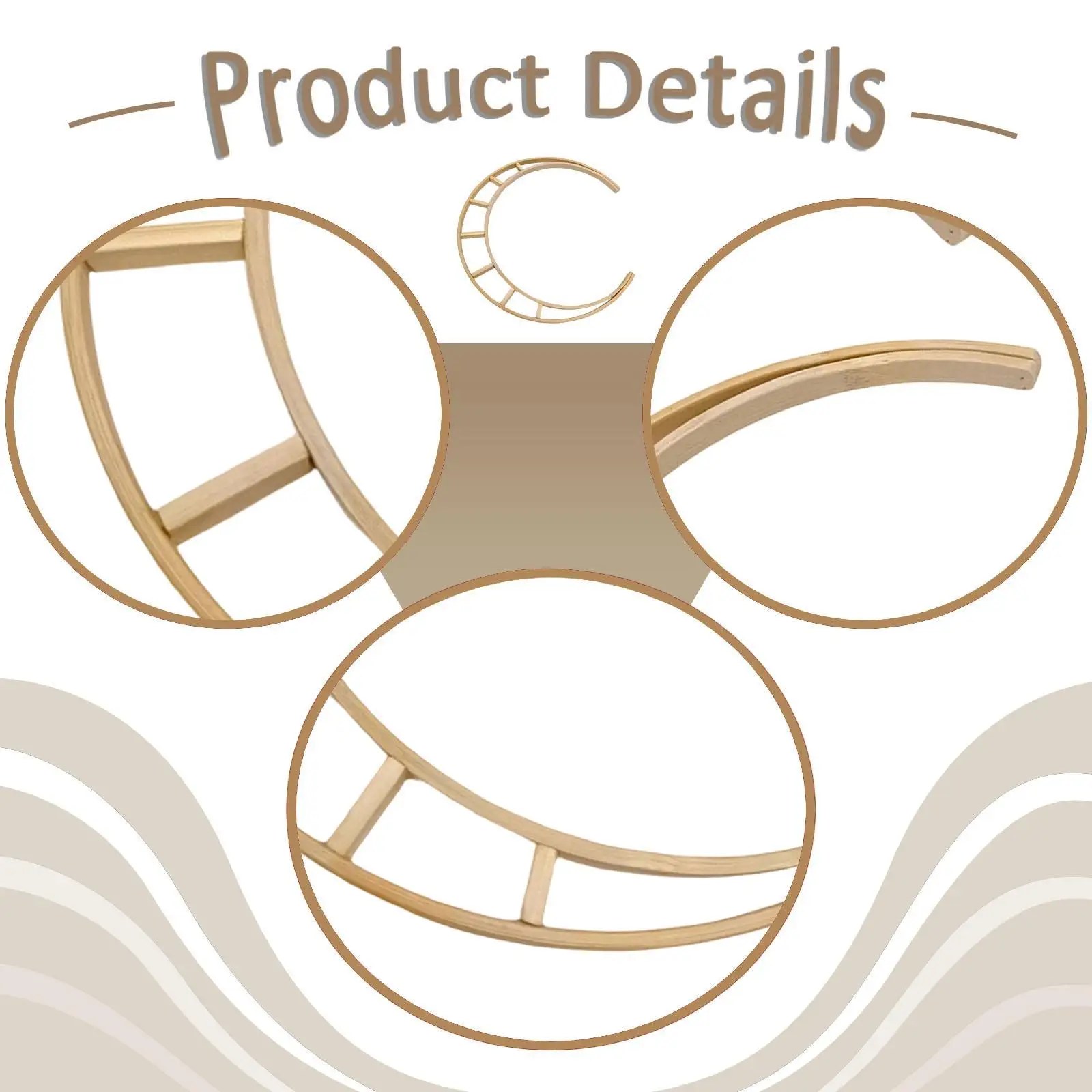 

Деревянное кольцо для ветряных колокольчиков, ловца снов, солнечных украшений, рамка для макраме-венка, для настенного декора детской комнаты