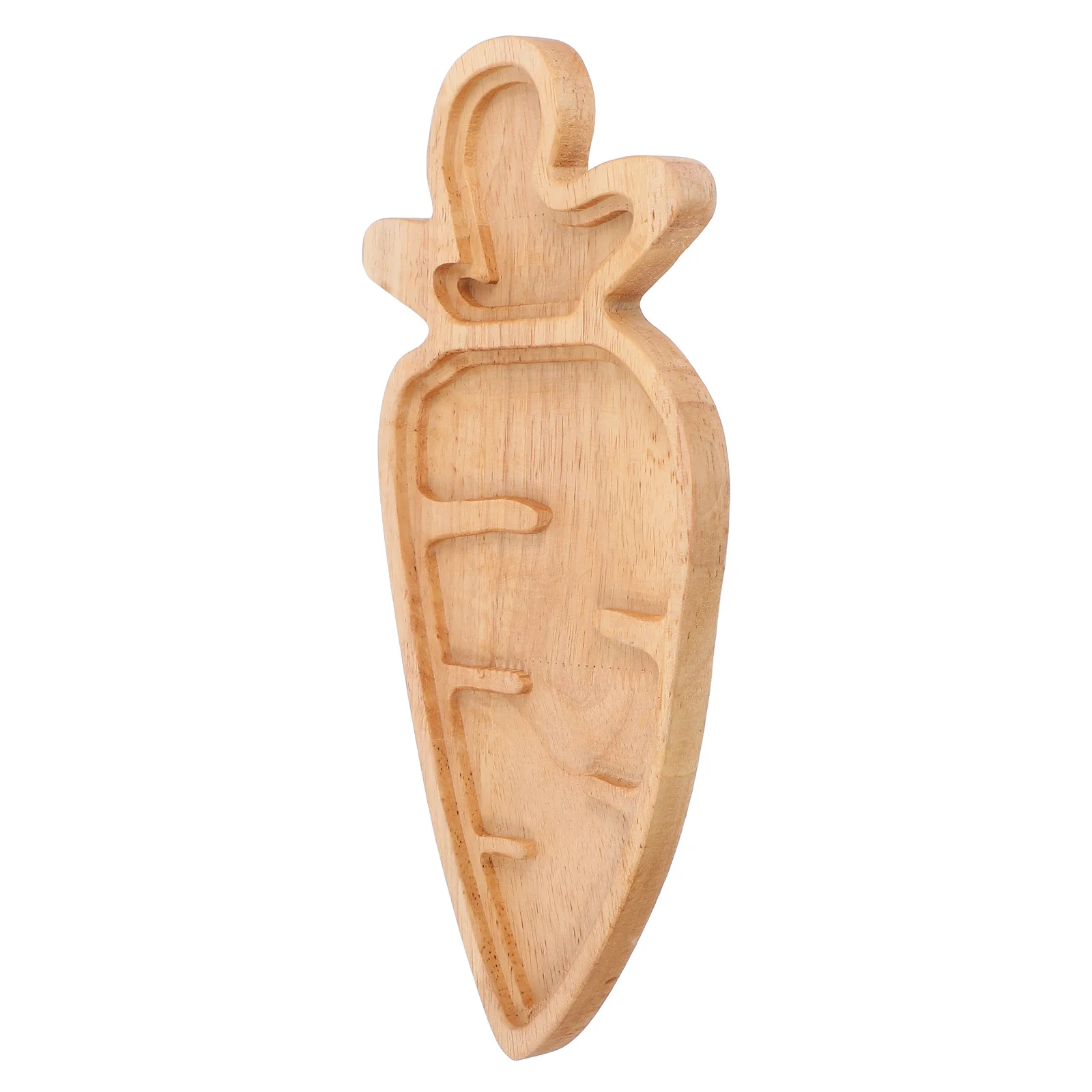 

Easter Bunny Tray Solid Wood Platter Cartoon Design Serving Plates Fruit Dessert Snack Charcuterie Board Home Kitchen