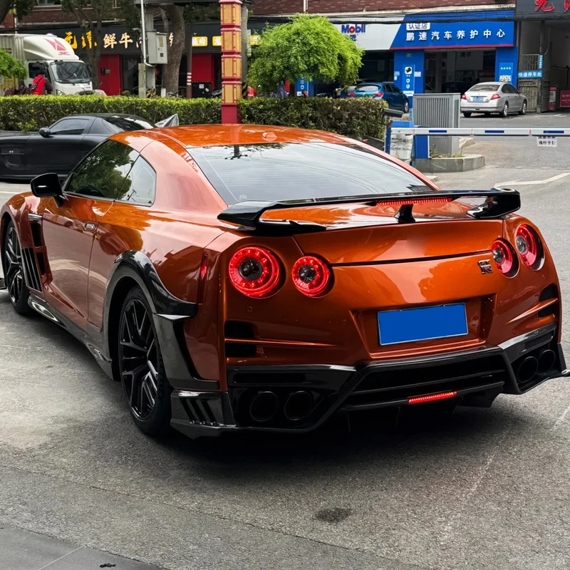 Gloss Metallic Orange Vinyl Film Car Wrap Roll Air Release Stretchable Self Adhesive Decal Sticker Motorbike Car Wrapping