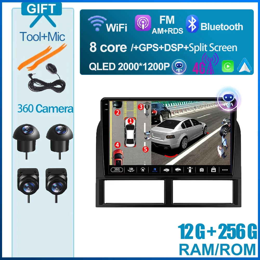 Carplay Android 15 Autoradio Voor Jeep Grand Cherokee II WJ 1998-2004 Multimedia Stereo Speler WiFi GPS navigatie Bluetooth