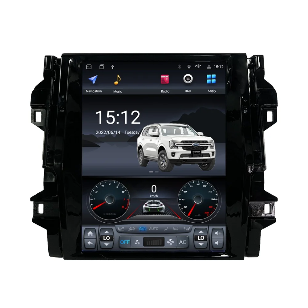 

12.1" Vertical Screen Gps Navigation Android Car Radio Fortuner HILUX Revo 2016-2020 Carplay 4G DSP Car Stereo