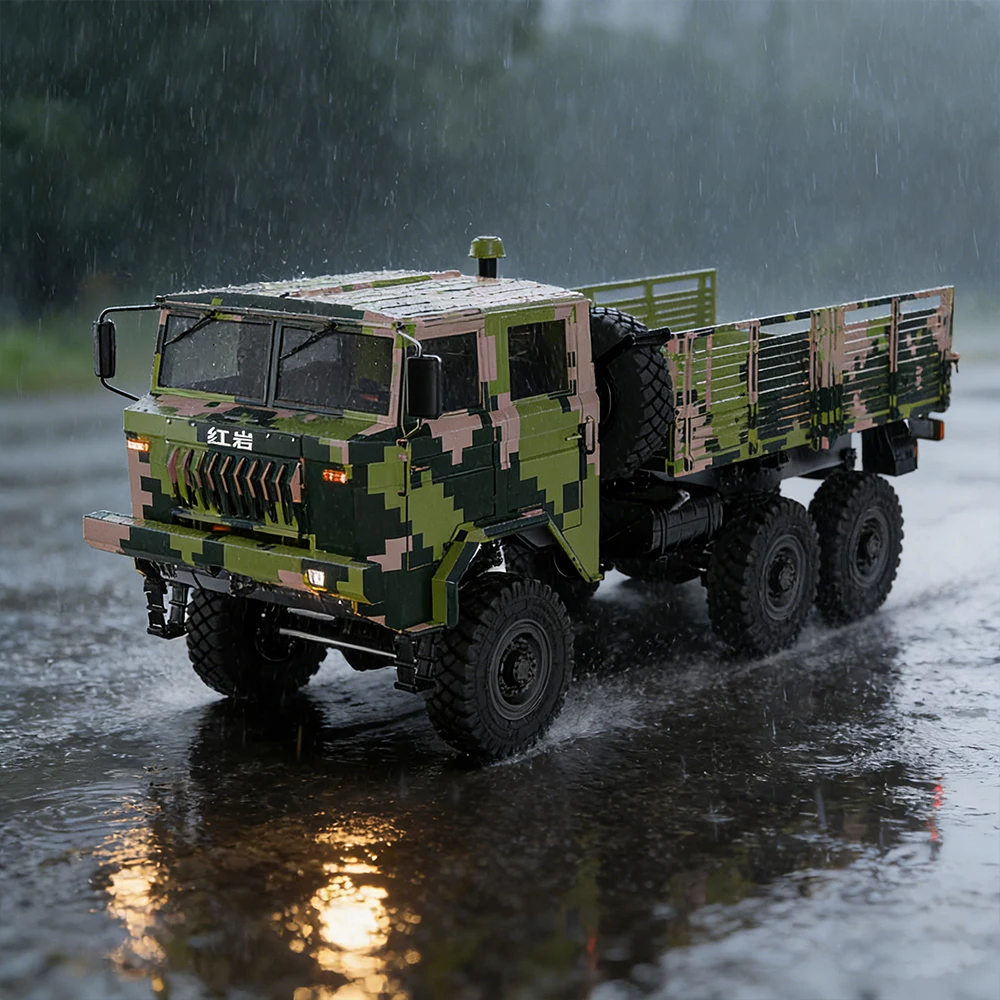 

RLAARLO Hongyan HY6 1/10 scale adult toy simulation military truck remote control electric model car RTR car children's gift
